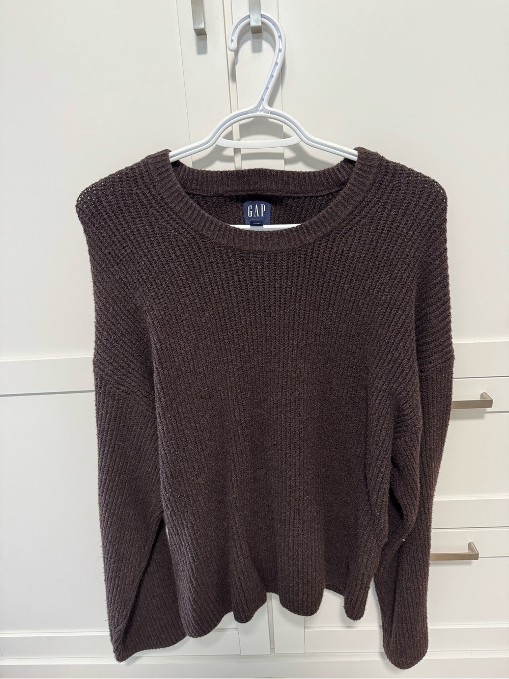 GAP Women’s Crewneck Sweater in Dark Brown
